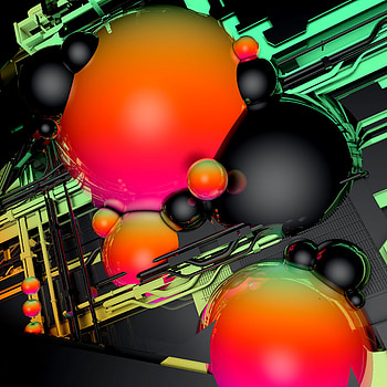 3D, Form, Balls, Volume, Glossy HD phone wallpaper