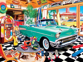 Chevy and The Juke Box, retro, juke box, chevy, car, vintage HD wallpaper