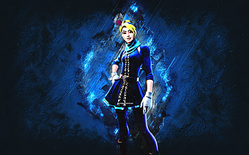 Fortnite Blue Snowbell Skin, Fortnite, main characters, blue stone background, Blue Snowbell, Fortnite skins, Blue Snowbell Skin, Blue Snowbell Fortnite, Fortnite characters HD wallpaper