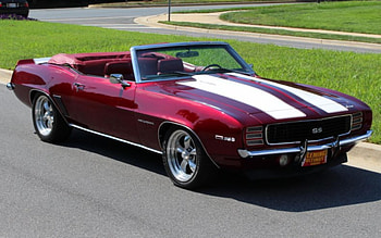 1969 Chevrolet Camaro ..convertible, retro, fast cars, beautiful, red HD wallpaper