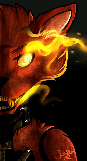Foxy, fire, fox HD phone wallpaper