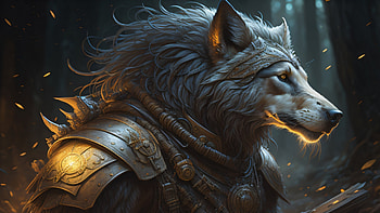 Lobo Guerreiro, RPG, fantasy, wolf HD wallpaper