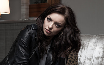 Francesca Eastwood, leather jacket, celebrity HD wallpaper