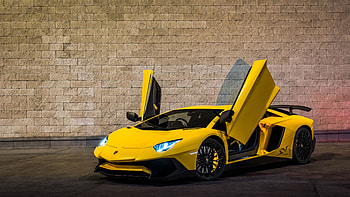 Doors Up, Lamborghini Aventador HD wallpaper