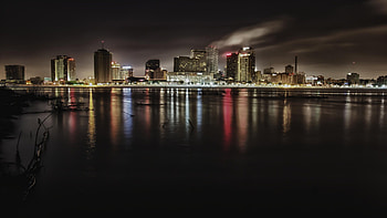 New Orleans Skyline, Sptabend, , High definition HD wallpaper