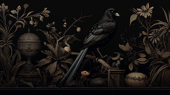Black Crow Aesthetic, black aesthetic, Animal, crow HD wallpaper