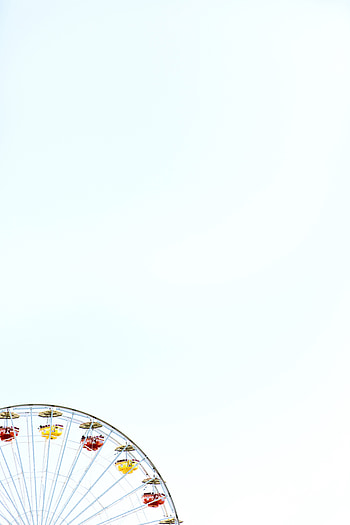 Sky, Minimalism, Construction, Design, Ferris Wheel HD phone wallpaper