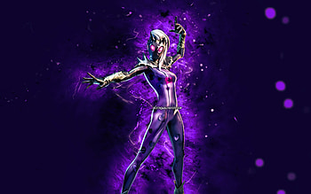 Purple Lovethorn, , violet neon lights, Fortnite Battle Royale, Fortnite characters, Purple Lovethorn Skin, Fortnite, Purple Lovethorn Fortnite HD wallpaper