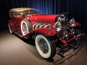 1935 Dusenberg SJ..La Grand..Phaeton, dusenberg, old car, red, vintage HD wallpaper