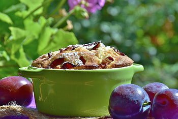 Food, Plum, Bakery Products, Baking, Plum Cake, Plum Pie HD wallpaper