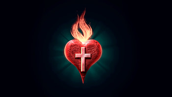 The Binding of Isaac Flame Heart, video game, The Binding of Isaac HD wallpaper