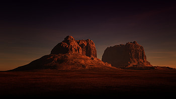 Night Desert, star, nature, Desert, Night HD wallpaper
