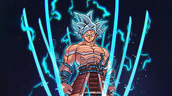 Samurai Goku Ultra Instinct, goku, anime-boy, anime, artist, artwork, digital-art, artstation HD wallpaper