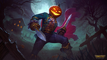 Pumpkin man, Loki, Halloween, Smite, 2019 HD wallpaper