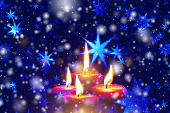 Holidays, Stars, Candles, Snowflakes, Shine, Brilliance HD wallpaper
