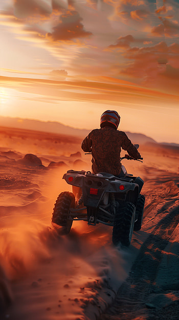 Sunset Quad Adventure - Dynamic ATV, quad HD phone wallpaper