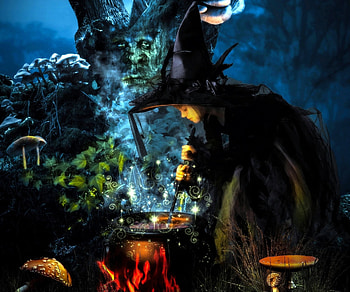 ★Halloween Little Witch★, holidays, spells, magic, cauldron, colors, digital art, beautiful, creative pre-made, love four seasons, halloween, fantasy, pretty, manipulation, happy, little witch, lovely HD wallpaper