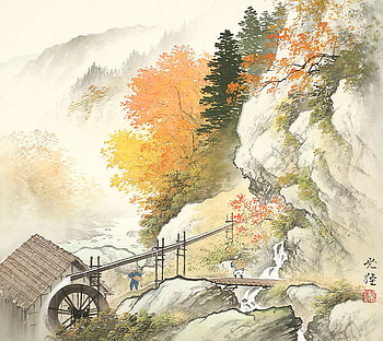 Koukei Kojima, nature, art, drawing HD wallpaper