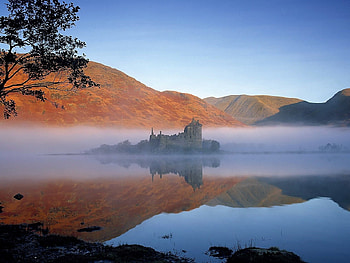 Kilchurn Castle - Scotland, Kilchurn Castle, Scottish Highlands, Loch Awe, Scotland HD wallpaper