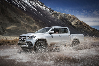 White Mercedes-Benz Concept X-CLASS, suv, outdoor HD wallpaper