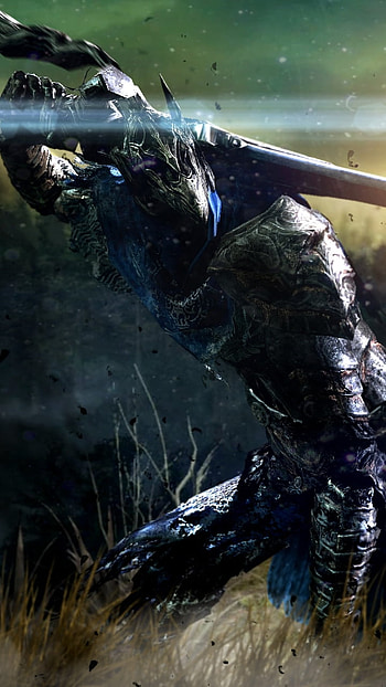 Knight Artorias, armor, warrior, sword, video game, Dark Souls HD phone wallpaper
