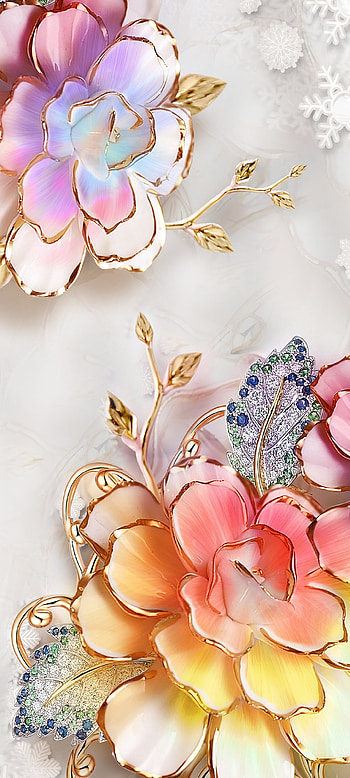Swan DiamondFlower, pink, petal, Metalink, Love, Premium HD phone wallpaper