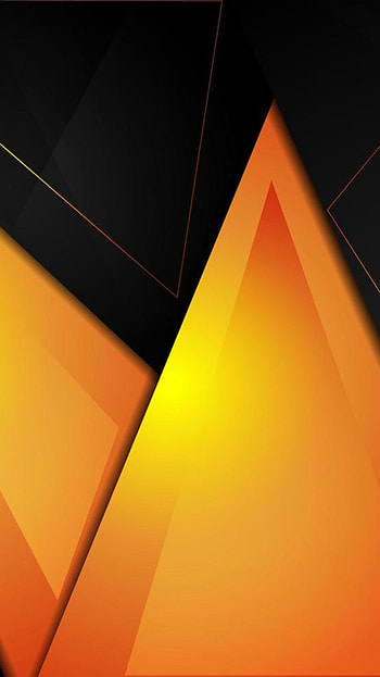 black orange geometric, 3d, new, material, modern, texture, design, pattern, abstract, , tint HD phone wallpaper