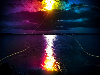 Glory, water, color, enhanced, shine HD wallpaper