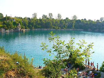 Surrounding Lake, trees, sky, water, lake HD wallpaper