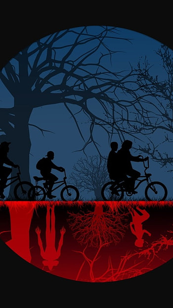 Stranger Things, Strangers Logo HD phone wallpaper