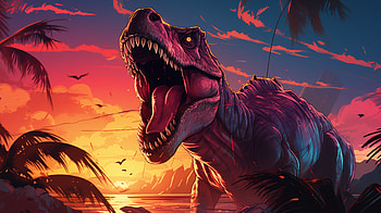 Dinosaur, AI Art HD wallpaper