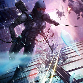 Building Trot, adventure, action, fantasy, weapon, girl, sniper, fire, female HD wallpaper