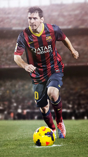 Messi, Football, Ground Background HD phone wallpaper