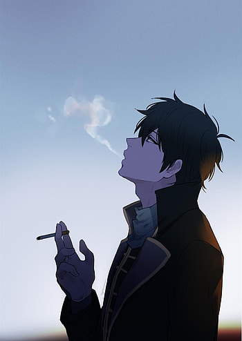 Anime Boy Smoking HD phone wallpaper