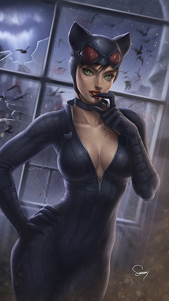 Catwoman pretty, Sony Xperia HD phone wallpaper