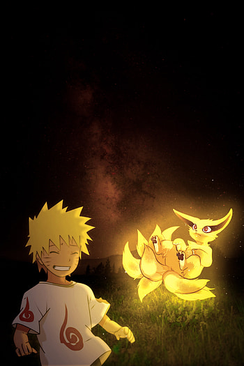 Kawai Naruto x Kurama, mode, kyubi, best, shippuden, ninetails, bayron, fox HD phone wallpaper