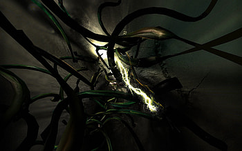 Fire, Plant, Dark, Huge, Explosion, Terrifying, Terrific HD wallpaper