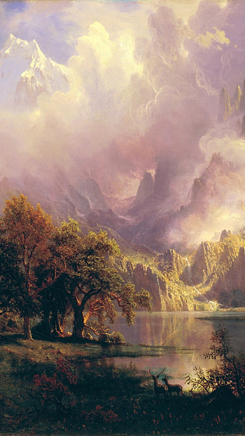 Albert Bierstadt Classic Painting Art HD phone wallpaper