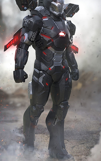 War Machine, Alternate design, Phil Saunders artwork, Avengers Infinity War HD phone wallpaper