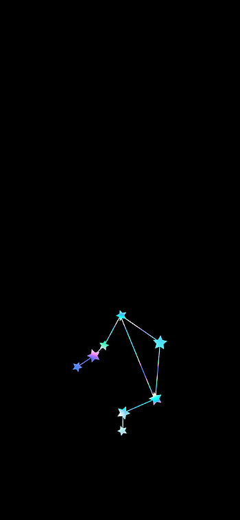 Libra iridescent , Black and mandala aesthetic, Zodiac style HD phone wallpaper