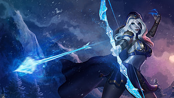 League of Legends, Ashe, Gaming character, Brave warrior woman HD wallpaper