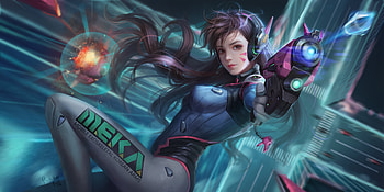 Overwatch, D Va (Overwatch), Video Game HD wallpaper