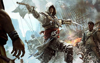 Assassin's Creed IV : Black Flag, Edward Kenway, pirate, Black Flag, brotherhood, pc, Connor, revelations, ac 4, assassins creed, xbox 360, ubisoft, ps3, assassins creed 4, game, ezio, altair HD wallpaper