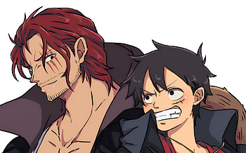 Shanks and Luffy, Anime, One Piece, Shanks (One Piece), Monkey D. Luffy HD wallpaper