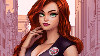 Mary Jane Watson Artwork, superheroes, artwork, digital-art, behance HD wallpaper