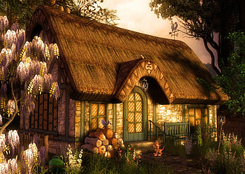 Fairy House, fairy, fantasy, house, nice HD wallpaper