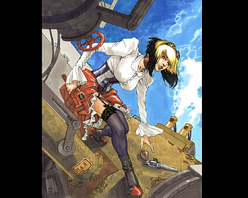 Steampunk Rogue, Rogue, gun, steampunk, machine HD wallpaper