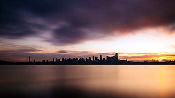 Seattle, Cityscape , Dark and weather-themed, Captivating visuals HD wallpaper