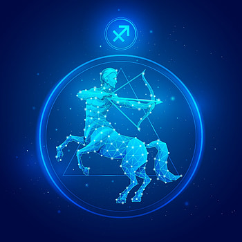 Sagittarius zodiac, Vector art HD phone wallpaper