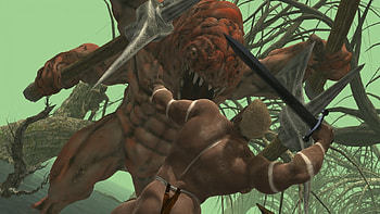 Monsterhunter III, Monster, Warrior, Hunter, Swamp, Hunk HD wallpaper